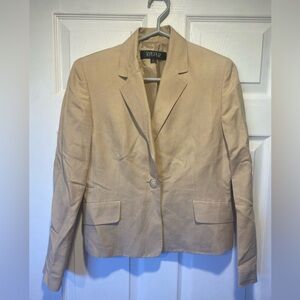 🌷Kasper Beige Linen Blend Blazer Size 4 3/$30